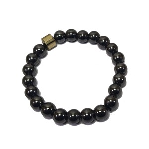 Pulsera cuentas magnéticas Cubo de pirita piedra pulsera cristal piedra preciosa joyería de moda hombres y mujeres regalo energía meditación - Product Image 2