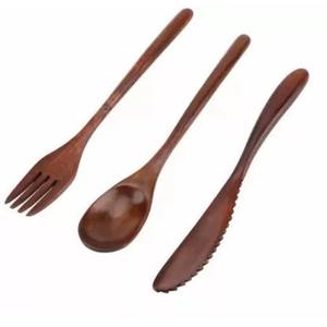 Juego de 5 cubiertos de acero inoxidable de uso diario en utensilios de cocina Tabletop Cafe Home Cubiertos chapados en 2 colores Mango redondo - Product Image 2