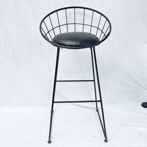 Industrial-Style Metal <b>Bar</b> <b>Stool</b> with <b>Adjustable</b> Seat for Kitchen Dining Room Club Home <b>Bar</b> - Product Image 2