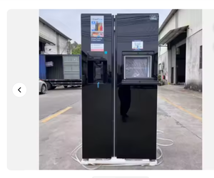 Réfrigérateur domestique avec distributeur d'eau et machine à glaçons, dégivrage manuel, refroidissement direct, réfrigérateur à double porte, économie d'énergie, 100-149L - Product Image 3