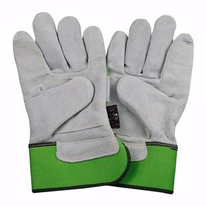 Guantes de aparejo de cuero de vaca canadiense de alta calidad, guantes de seguridad para el trabajo de jardinería Industrial de alta resistencia para hombres para pesca - Product Image 2