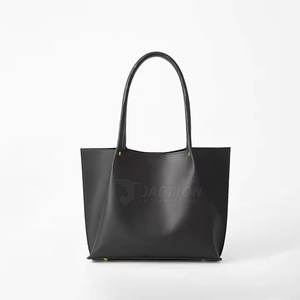 Elegante bolso de hombro de cuero con logotipo personalizado para mujer con cierre de botón de dos asas-Nuevo producto de moda de tendencia - Product Image 1