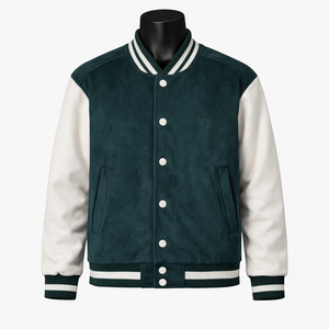 Chaqueta Universitaria Personalizada para Hombre y Mujer, Chaqueta de Béisbol de Lana y Poliéster, Chaqueta Letterman, Fabricante Mayorista OEM ODM - Product Image 1