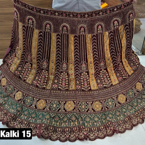 ผ้ากำมะหยี่ลายดอกไม้สีแดงเข้มจากดีไซเนอร์ใช้ได้สองกระป๋อง3.5ม. ขอบดูอบอุ่นอบอุ่นสำหรับงานปาร์ตี้ฤดูหนาว11000 - Product Image 3