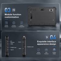 Tablette Android robuste CENAVA IP68 8 pouces, tablette industrielle 4G LTE GPS NFC MTK6769 Octa Core 10000mAh