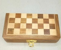 Échiquier en bois élégant - Léger et durable, taille personnalisée, multifonctionnel pour les jeux et les divertissements intérieurs/extérieurs