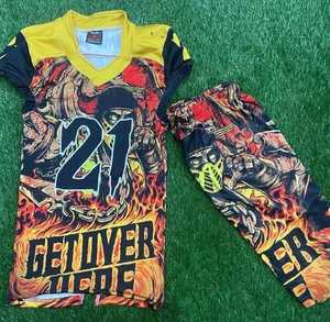 Ventes chaudes, uniformes de football américain sur mesure 7 sur 7, avec taille personnalisée, sans manches, en polyester/coton, fabriqués au Pakistan - Product Image 2