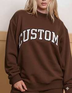 Sudadera con Capucha de Invierno Personalizada de Felpa Francesa con Hombros Caídos y Cuello Redondo Simulado, Ecológica, 380g, Algodón de Alta Calidad, Talla Grande para Mujer - Product Image 4