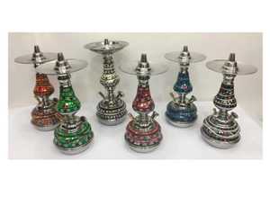 2022 Farida égyptien fait à la main en acier inoxydable Shisha narguilés haute qualité luxe petit Bambino Offre Spéciale avec techniques de laque - Product Image 4