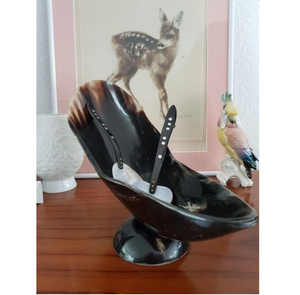 Rangement moderne décoration corne de buffle bol de service ustensiles de cuisine style table à manger décor maison et cuisine bol à salade et fruits - Product Image 1