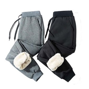 Custom logo Streetwear Trousers For Men's <b>Sherpa</b> Fleece <b>Joggers</b> Sweatpants Cheep price OEM Breathable <b>Sherpa</b> Fleece Trousers Men - Product Image 2