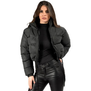 Chaquetas acolchadas para mujer, estilos más nuevos, chaquetas acolchadas con cremallera personalizadas, chaquetas cortas de burbujas para mujer - Product Image 1