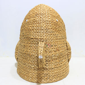 Artex Dong Thap Vietnam Water Hyacinth Woven Storage <b>Basket</b> Model SD1044A <b>Large</b> Durable Organizer for Home and Household Use - Product Image 6