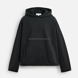 Sweat à capuche épais personnalisé, style streetwear vintage, délavé à l'acide, brodé, imprimé numériquement, pour l'hiver - Product Image 6