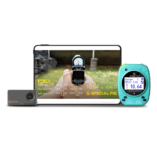 Special Pie Shooting Action Camera & Real-Time Score & Time Recording for Training Data Analysis