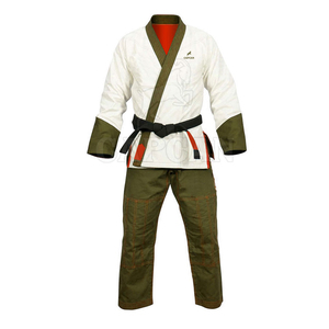 Uniforme de Artes Marciales Jiu Jitsu BJJ Gi 100% Algodón Transpirable de Secado Rápido con Logotipo Frontal Personalizado Traje de Entrenamiento 300g - Product Image 6
