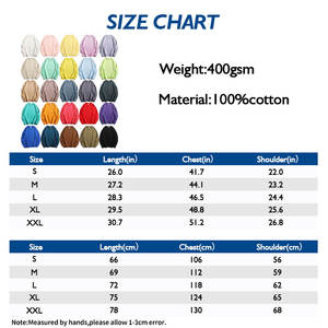 Sweat-shirt en coton pour hommes lourds 400G 100% coton de haute qualité French Terry Drop Shoulder Mens Crew Neck Sweatshirt - Product Image 3