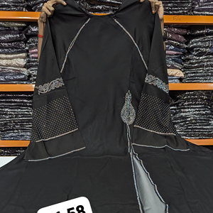 Abayas élégantes et modestes brodées à la main pour femmes, vêtements et accessoires musulmans traditionnels - Product Image 1