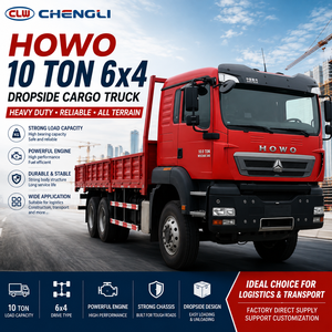 Camión de Carga Todoterreno 6x4 de 18 Toneladas Personalizado de Fábrica, Camión de Servicio Pesado con Plataforma Abatible de 270hp con Caja de Carga Grande - Product Image 1