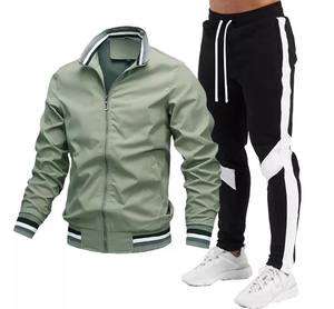 Survêtements d'hiver pour hommes, Logo de luxe, fermeture éclair, vêtements d'entraînement, de sport, personnalisés - Product Image 3