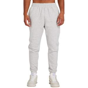 Pantalon de survêtement décontracté gris chiné pour homme, coupe décontractée, 80% coton molletonné, taille élastique, durable, à porter tous les jours, logo en relief, séchage rapide - Product Image 1