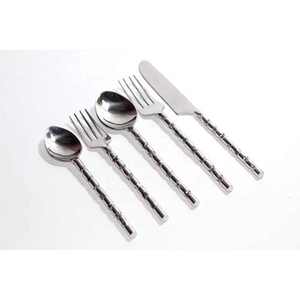 Ensemble de couverts en acier inoxydable plaqué or de conception moderne Matériau inoxydable miroir Durable pour les repas quotidiens Occasions spéciales - Product Image 5