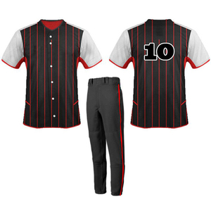 Uniforme de baseball doux au toucher fabriqué avec un tissu extensible à séchage rapide parfait pour les jeux et les entraînements - Product Image 4