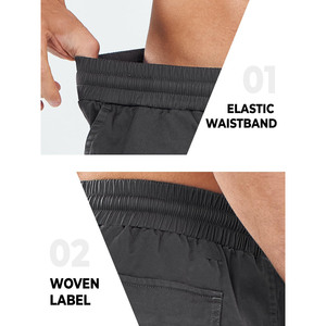 Shorts pour hommes en coton délavé à l'acide personnalisés Vintage décontracté Streetwear Gym motif décoration poches cargo Shorts d'extérieur pour hommes - Product Image 5