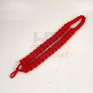 Accesorio de cordón de hombro tejido de nailon y poliéster Cómodo con lazo flexible para diseños de atuendo personalizados únicos - Product Image 1