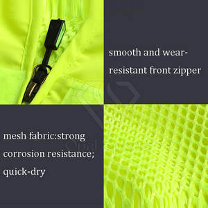 Chaleco DE SEGURIDAD reflectante ligero de alta visibilidad para adultos de alta calidad personalizado con logotipo - Product Image 6