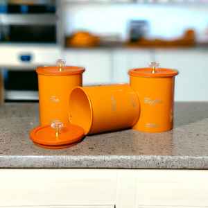 Meilleures ventes Nouveauté Ensemble de 3 boîtes métalliques avec couvercle hautement hermétique Écologique pour la maison Hôtel Cuisine Restaurant Prix de gros - Product Image 1