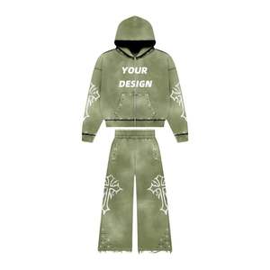 Cortavientos de nailon de dos piezas ligero Unisex, ropa deportiva con logotipo personalizado, conjuntos cortos de verano con capucha estampada, características de talla grande - Product Image 2