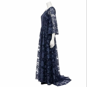 Dentelle florale brodée pour la confection de robes, matière polyester, motif délicat, tissu artisanal doux, design de vêtements, couture - Product Image 5