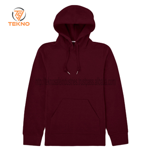 Usine directe en gros 300gsm 80% coton solide coupe régulière classique vierge pull à capuche Logo personnalisé broderie thermique hommes - Product Image 5