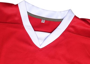 Vente en gros OEM de maillots de hockey sur glace haut de gamme sublimation durable polyester série Pro séchage rapide épaules renforcées logo personnalisé - Product Image 3