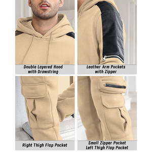 Chándales de ropa deportiva de lana personalizada de alta calidad para hombre, conjunto de 2 piezas, conjuntos de sublimación de talla grande para hombre, conjuntos de Jogger con capucha de invierno - Product Image 5