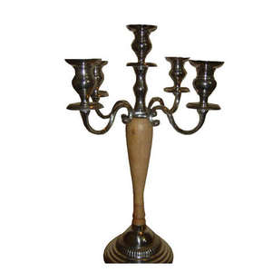 Candélabre de qualité durable dans un style vintage avec 5 bras pour l'éclairage de table de mariage de restaurant d'hôtel - Product Image 1