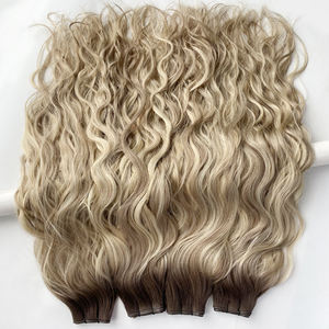 欧洲雷米原发双拉直卷发，波浪状人发，海滩波浪，天才式编织，平衡染色 - Product Image 4