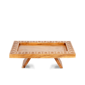 Juego de quemador de incienso Bakhoor de madera artesanal con caja de almacenamiento y bandeja tallada, juego decorativo de soporte para incienso árabe - Product Image 4