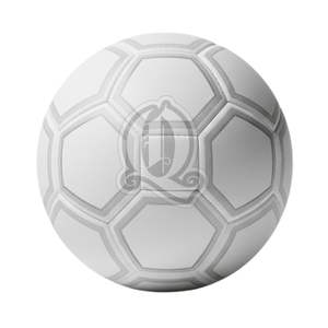 Ballon de football blanc mat personnalisé en cuir PU laminé design minimaliste Match de football pour l'entraînement d'équipe - Product Image 3