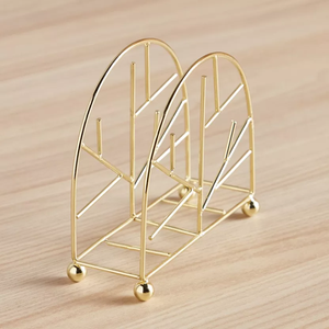 Support de porte-mouchoirs en laiton Design à la mode pour décorations de table d'hôtel Clubhouse Design antique - Product Image 3