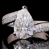 Bague en or jaune 14 carats style bohème, certifiée IGI, avec diamant de laboratoire taille brillant, pour anniversaire, fiançailles ou promesse