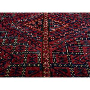 Tapis en laine noués à la main Nuray, motif abstrait rectangulaire 9x12 pour couloir, salon et chambre à coucher, Pae-4104 en rouge et orange - Product Image 3