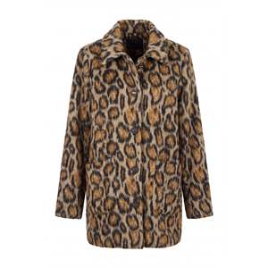 เสื้อแจ็คเก็ตขนสัตว์ลายเสือดาวขนาดใหญ่บุซับในขนนุ่ม - Product Image 3