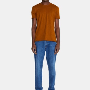 T-shirts personnalisés pour hommes en gros, 100 % coton, respirants, séchage rapide, anti-rétrécissement, manches courtes, épaules tombantes, fournisseur Bangladesh - Product Image 4