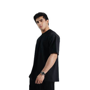 Fabricante de Pakistán, venta al por mayor, 100% camisetas de estambre de algodón para hombres, secado rápido, personalizado, ajuste holgado, serigrafía Premium - Product Image 1