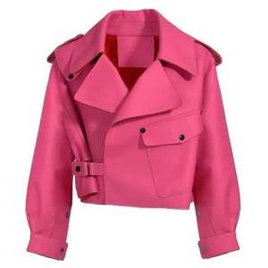 Precio barato chaquetas de cuero de las mujeres de moda nueva llegada personalizada de cuero genuino en cantidad a granel Chaquetas de cuero de las mujeres - Product Image 4