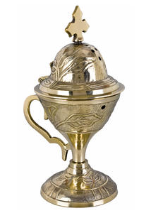 Brûleur à Bakhoor décoratif fait à la main pour la maison, l'hôtel, usage domestique, brûleur à encens plaqué or, dernier design, brûleur à encens portable - Product Image 5