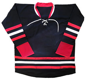 Uniformes de maillot de Hockey en sergé à broderie personnalisée 2025 vente en gros maillot de Hockey sur glace universitaire avec service OEM - Product Image 3