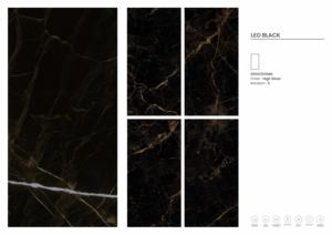 Azulejos de Porcelana LEO Negros de Diseño Moderno con Acabado Brillante - Product Image 3
